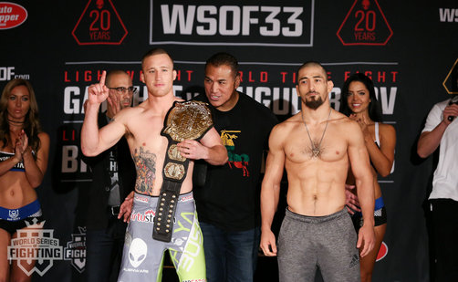 WSOF33赛前称重图集 明天中午乐视直播