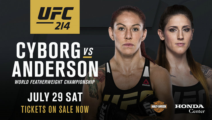 UFC214:“机械婆”贾斯蒂诺vs安德森争夺羽量级冠军