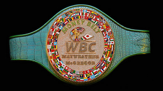 WBC官方为梅威瑟VS麦格雷戈定制奢华“金钱腰带”