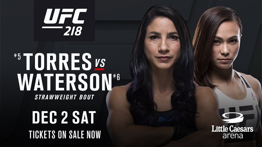 UFC218:“空手道辣妹”米歇尔·沃特森vs特西娅·托雷斯