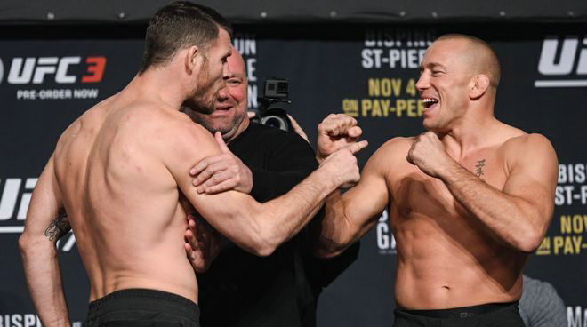 UFC217赛前称重图集,明天上午PPTV直播