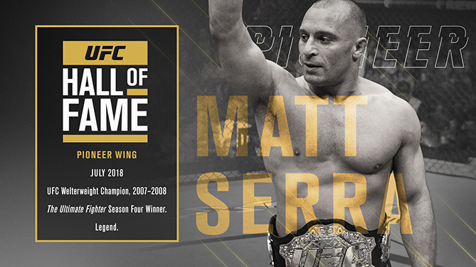 前UFC次中量级冠军马特·塞拉入选UFC名人堂