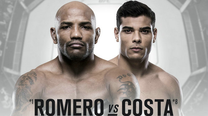 UFC 230：尤尔·罗梅罗迎战巴西不败新星保罗·科斯塔