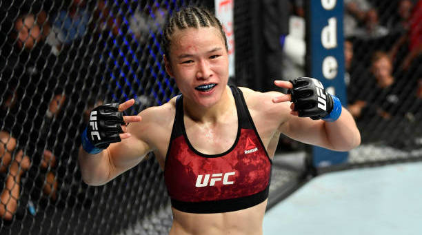 张伟丽UFC首秀完胜对手 乌力吉布仁被第二局TKO告负