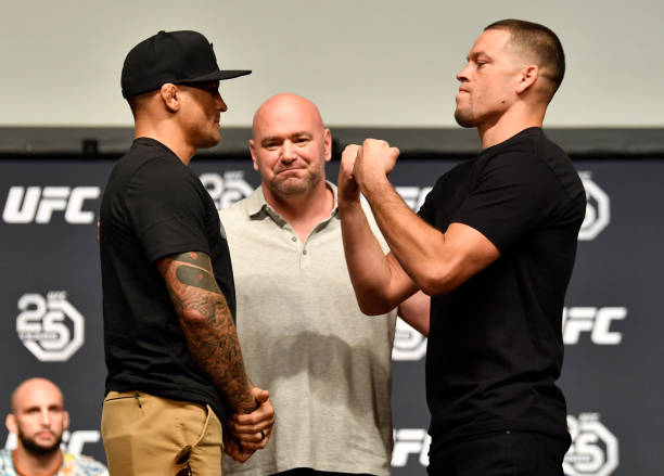 opponents-dustin-poirier-and-nate-diaz-face-off-during-the-ufc-press-picture-id1010451506.jpg
