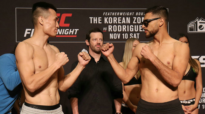UFC格斗之夜139赛前称重图集!明天上午PPTV直播