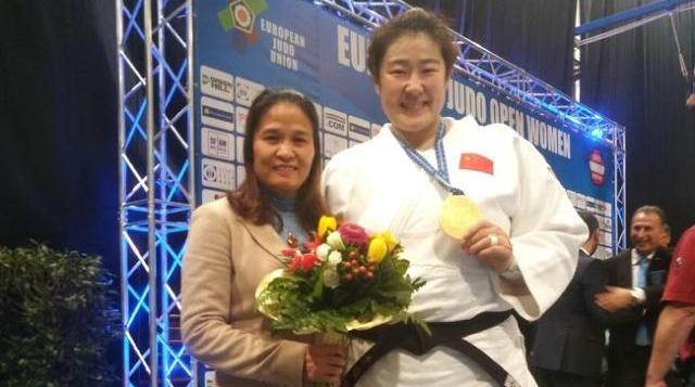 世界柔道公开赛中国健儿扬威，青岛名将于颂复出夺冠