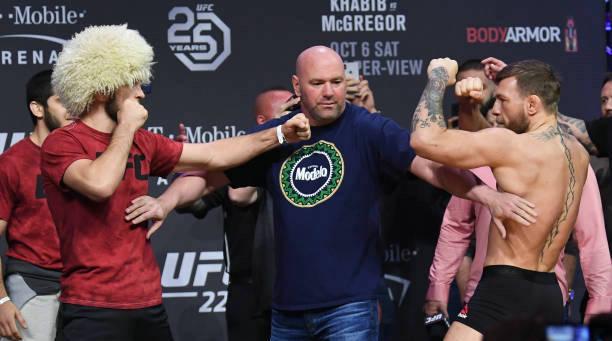 麦格雷戈与哈比布网络互喷,UFC总裁白大拿出面制止