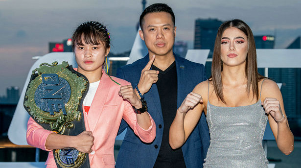 ONE冠军赛上海站召开选手见面会,中国健将表情轻松,头条主赛美女选手吸睛