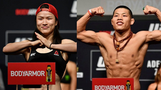 中国“丽亮”霸气出战！UFC 248赛前称重图集