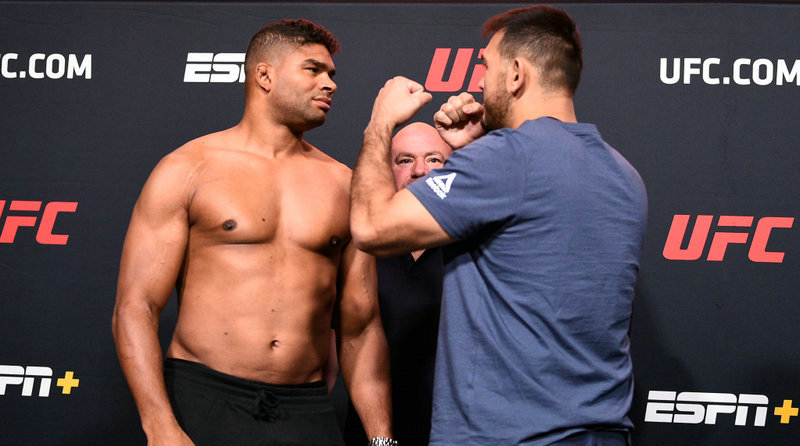 UFC格斗之夜176赛前称重图集!明天上午PP体育直播
