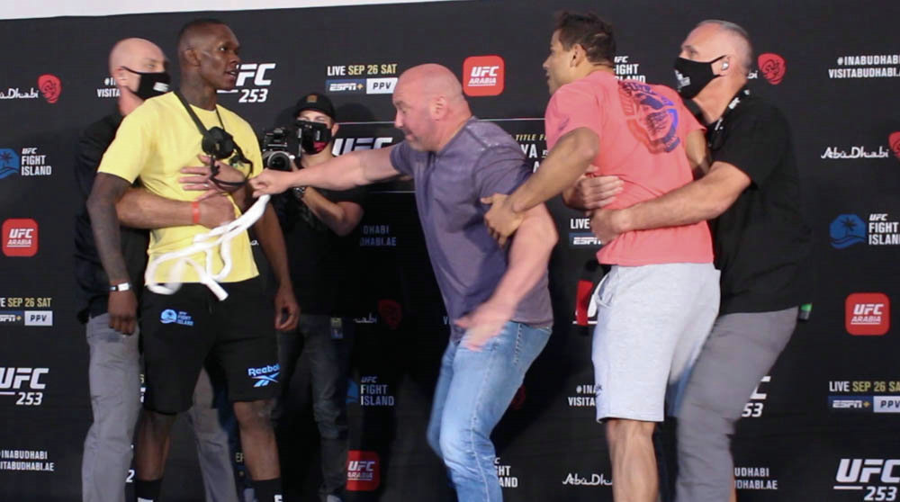 黑带了不起啊?!科斯塔嘲讽阿迪萨亚!UFC 253赛前称重图集