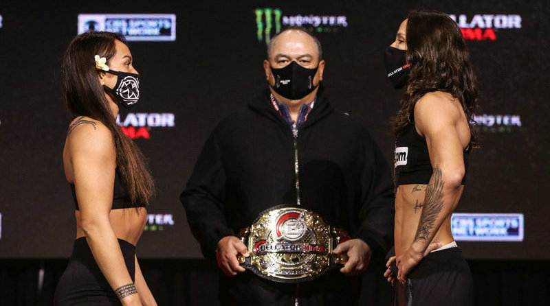 Bellator 254女子冠军战赛前称重图集！明日上午爱奇艺直播