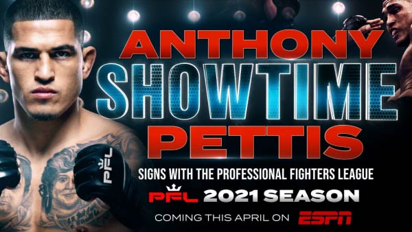 前UFC冠军安东尼·佩蒂斯参战PFL轻量级锦标赛