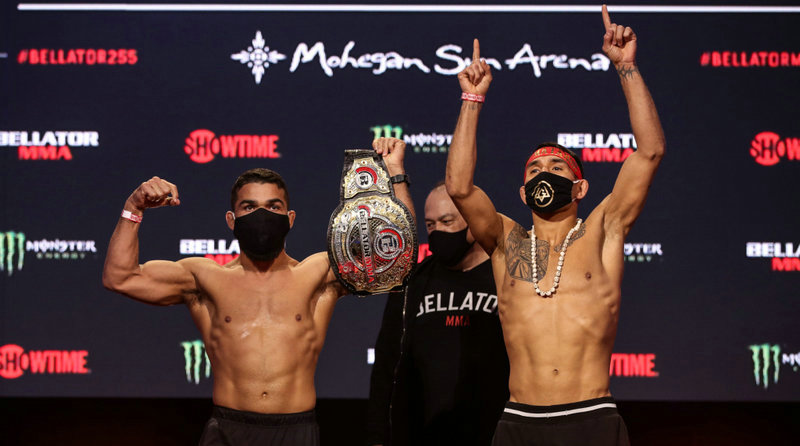 Bellator 255赛前称重图集！羽量级冠军争霸赛领衔