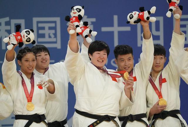 柔道比赛收官 山东队获混合团体赛金牌