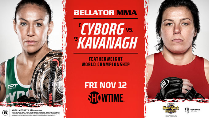 Bellator 271:“机械婆”贾斯蒂诺冠军战领衔