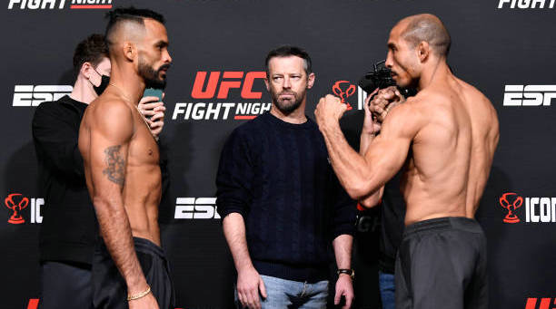 UFC on ESPN 31赛前称重图集!丰特vs奥尔多