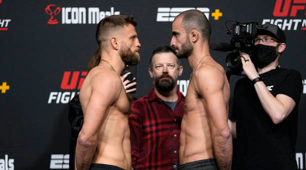 UFC on ESPN 32赛前称重图集!卡塔尔VS奇卡泽
