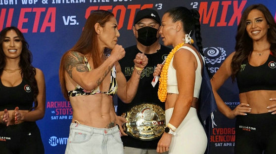 Bellator 279赛前称重图集!“机械婆”冠军卫冕战领衔