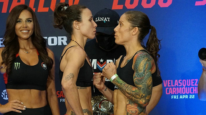 Bellator 278赛前称重图集!女子蝇量级冠军战领衔