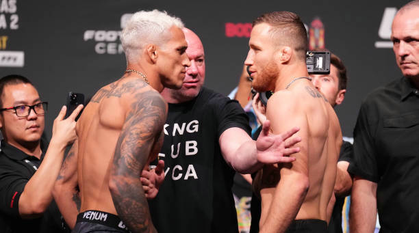 奥利维拉超重被剥夺冠军头衔!UFC 274赛前称重图集