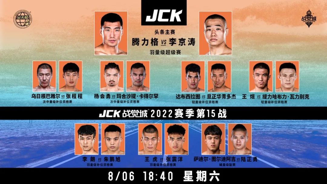 JCK战觉城2022赛季第15期比赛8月6日开打