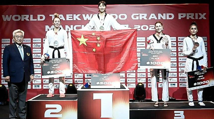 中国选手骆宗诗获跆拳道大奖赛曼彻斯特站冠军