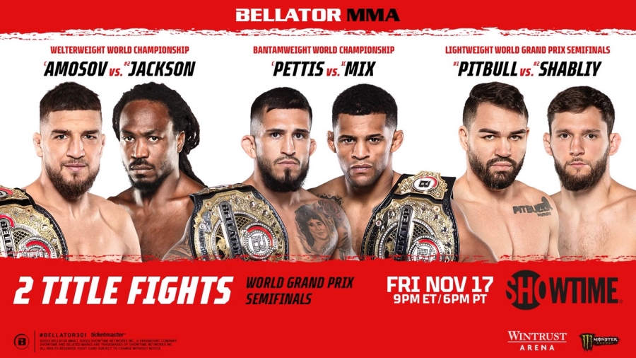 Bellator 301：次中量级和雏量级冠军战领衔