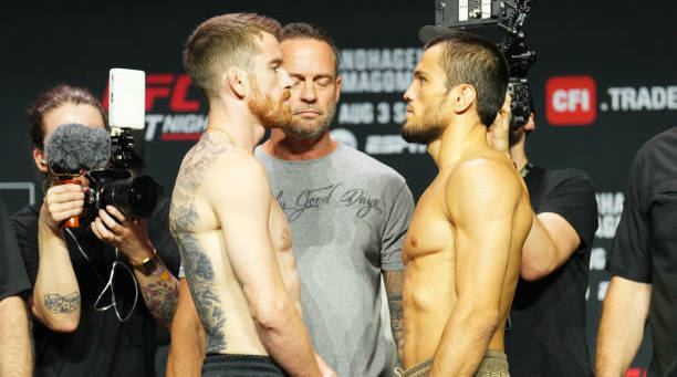 UFC:桑德哈根vs努尔马戈梅多夫!赛前称重图集
