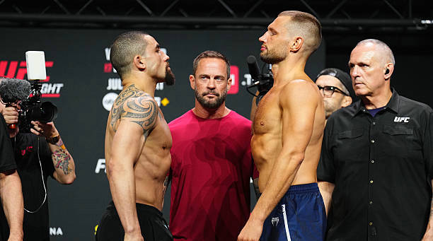 UFC格斗之夜:惠特克vs里德尔!赛前称重