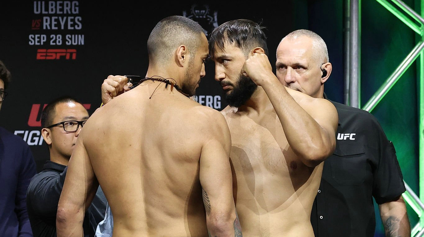 UFC格斗之夜：乌尔伯格vs雷耶斯！赛前称重