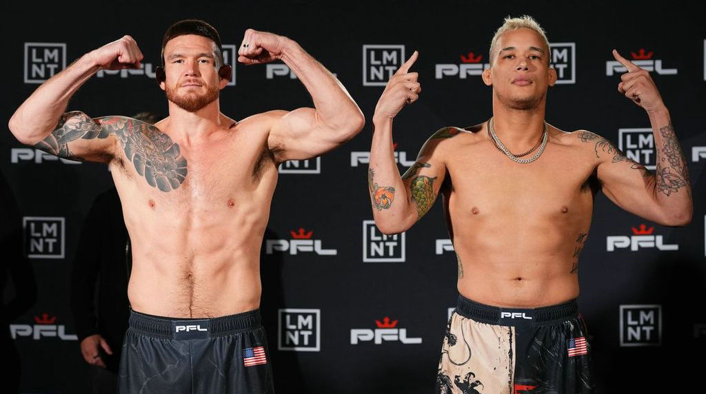 PFL：埃伯伦vs巴特！赛前称重