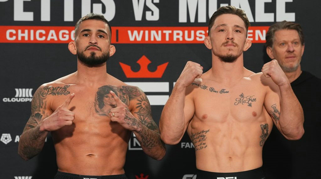 PFL芝加哥站：佩蒂斯vs麦基！赛前称重