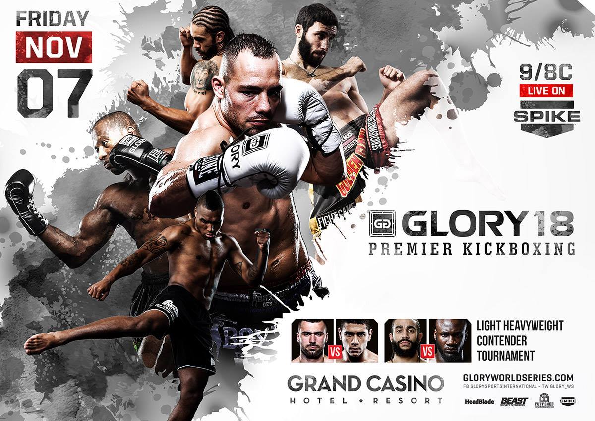 Glory荣耀格斗18:全部对阵表出炉