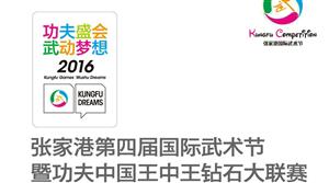 2016年张家港国际武术节暨功夫中国王中王钻石大联赛邀您见证