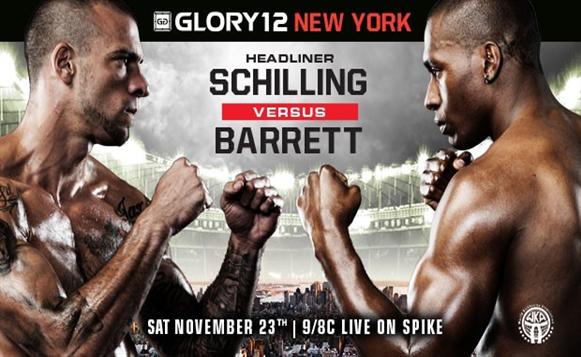 GLORY 12全部对阵表出炉:乔·希林VS韦恩·巴雷特