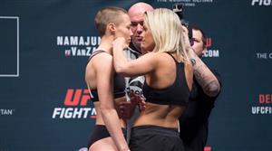 UFC格斗之夜80称重图集:美女大战压轴主赛(视频)