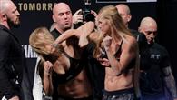 UFC193称重图集:罗西霍姆大打出手 场面一度失控